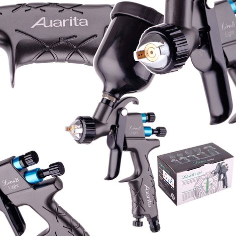 Pistola de pintura Mini LION B Light 0.8mm HVLP GRIS OSCURO (1/5)