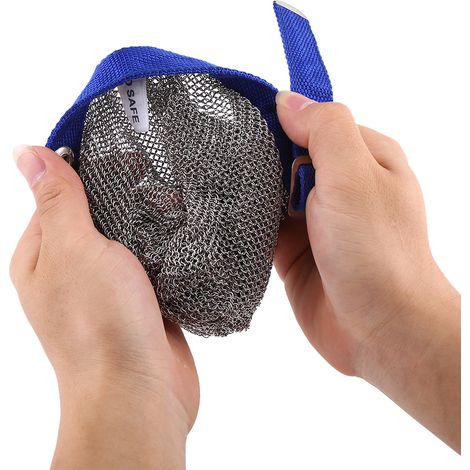 Schnittfester Edelstahlhandschuh, ein sicheres Werkzeug für Metzger bei der Fleischverarbeitung (1/5)