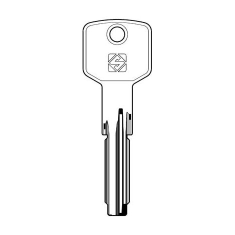 CHIAVE PUNZONATA CISA CS140 SILCA - OTTONE NICHELATO- 5 pezzi