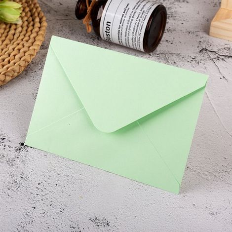 Packung mit 50 Mini Kraftpapierumschlägen kleines Format 16 x 11 cm, für Visitenkarten, Geschenke, Samentütchen, Schmuck und kleine Erinnerungsst (1/5)