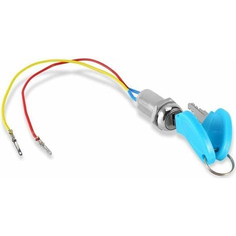 Ignition Switch Wires, 2-Wire Electric Key Switch, Universal Key Lock Switch for Motorcycle Scooter (1/4)