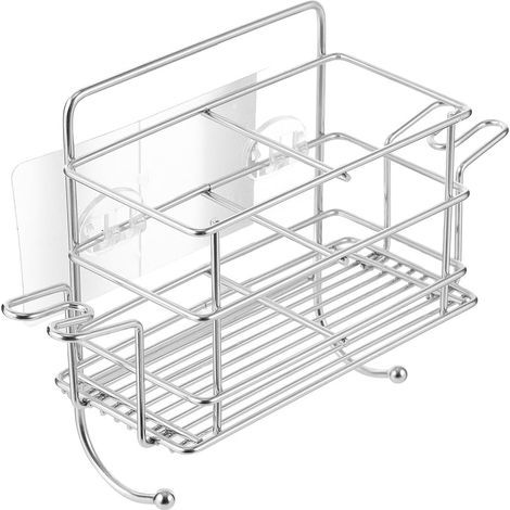 Piece Bathroom Shelf No Drilling Required Stainless Steel (1/5)