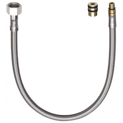 Hansgrohe – Flexible sanitaire 450mm – Filetage M8 x G 3/8 – Connexion durable pour mélangeurs lavabo – Conforme UBA