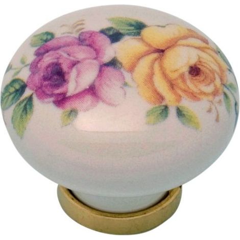 POMOLO PORCELLANA TONDO C/BASE F/21 31X26 MM 25 PZ
