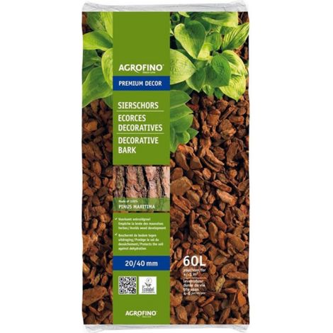 Ecorces décoratives Agrofino PREMIUM DECOR 60L 20/40mn