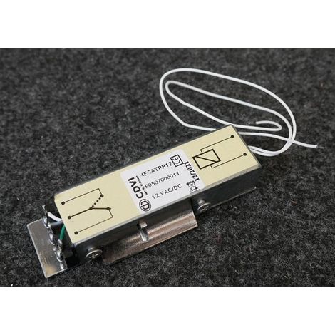 Gache pour porte anti-panique 1 temps émission 10/24V 75x21x34mm alimentation 12V CDVI