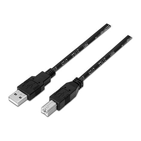 Kabel usb 2.0 druckerkabel, typ a/m-b/m 1,0m schwarz (1/5)