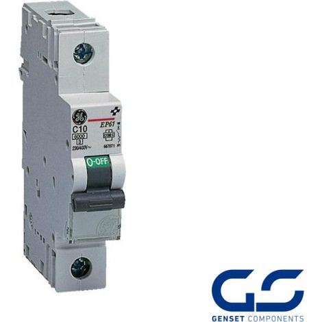 Interruptor Magnetotérmico 1P 6A curva C 6KA General Electric 672041