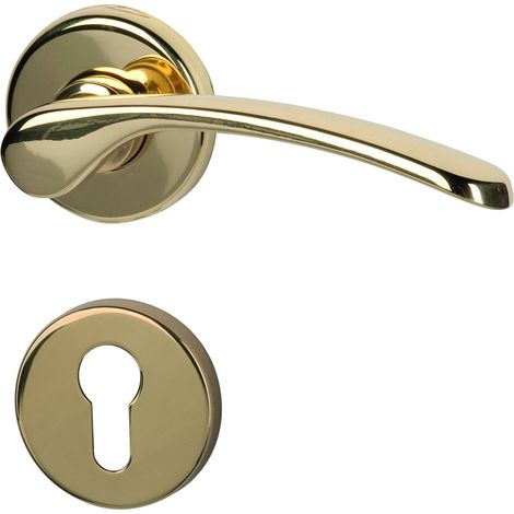poignée de porte en laiton poli pour wohnungseingangstüren pZ r poignée de porte, 32740513
