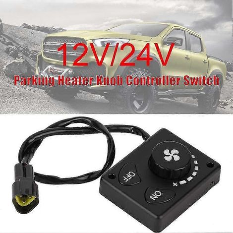 Parkheizungsregler, DC 12 V/24 V, Klimabedienfeld-Knopfschalter für PKW, LKW (1/4)