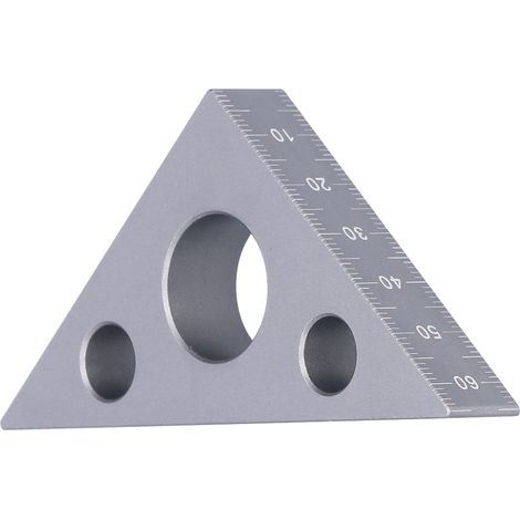 Règle en aluminium robuste pour mesure d'angles et hauteurs en menuiserie et bricolage