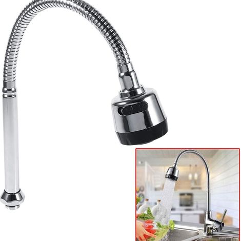 Robinet de cuisine, 1 bec pivotant en acier inoxydable 304, KLB