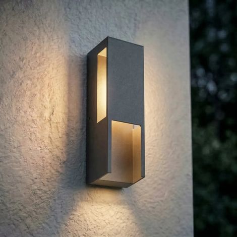[GEBRAUCHT] B-Ware Lindby Außenleuchte Wandleuchte Led Enyra Schwarz Ip65 Aluminium Kunststoff