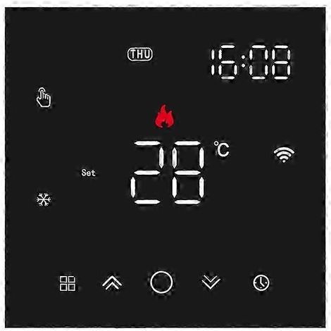Thermostat intelligent, thermostat de chauffage au sol, radiateur électrique, chauffe-eau, opérateur de téléphonie mobile QAQ (1/5)