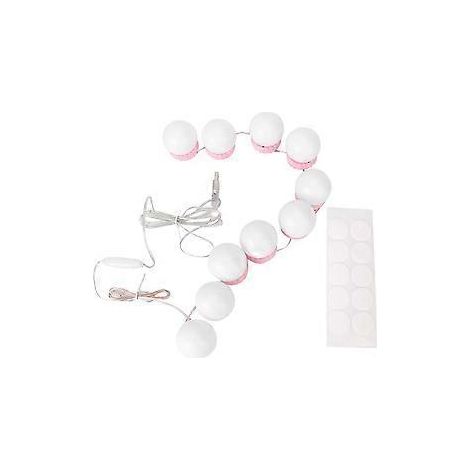 Dreifarbige, pinkfarbene LED-Wandleuchte für Schminkspiegel und Schminktisch