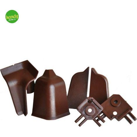 ACCESSORI MARRONI PER ALZATINA TRAPEZOIDALE
