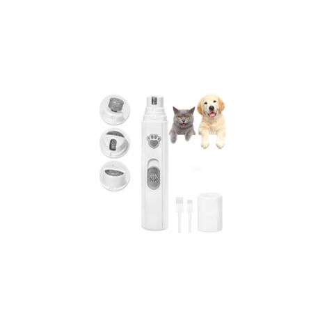 Lime à ongles électrique pour chat et chien – 2 vitesses 5000/7500rpm – Silencieuse 45dB – 3 ports adaptés à toutes tailles – Rechargeable (1/5)