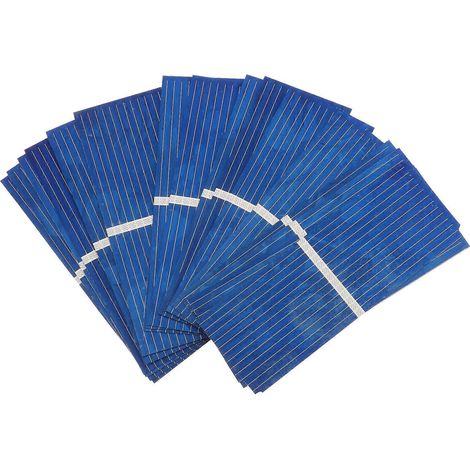 Lot de 100 mini panneaux solaires pour chargeur de voiture, accessoires de batterie DIY (bleu) (1/5)