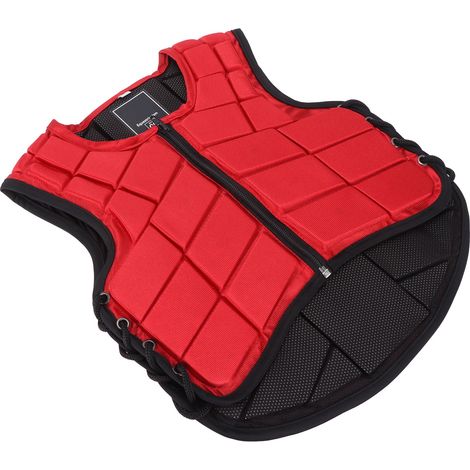 Gilet d'équitation enfant rembourré en mousse, équipement de protection pour l'équitation, rouge CM (1/5)