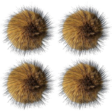 Fourrure Balle Chat Jouet - Faux Fourrure de lapin et Lavable - pour Intérieur Chatons Chasse Instincts (1/5)