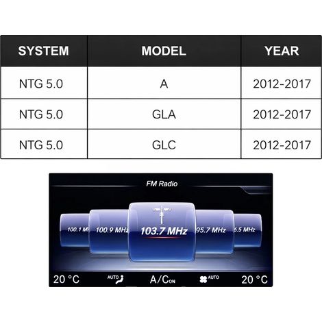 CarPlay sans fil Android Auto, capacité Airplay, compatible avec certains modèles de Mercedes Benz, NTG5.0 (1/2)