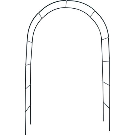 Arco de jardín metálico - Arco de celosía verde oscuro (140x38x240cm) (1/5)