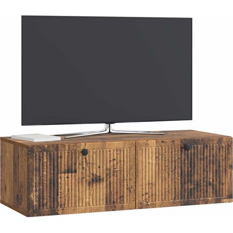 Maison Exclusive - Wandmontierter TV-Schrank Altholz 98 x 41 x 30