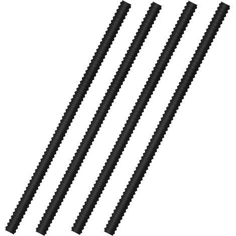 Ofenrostschoner – 4er-Pack hitzebeständige Silikon-Rostschoner zum Schutz vor Verbrennungen und Brandflecken, Küchenhelfer und Zubehör, 35,5 cm lang (Schwarz)