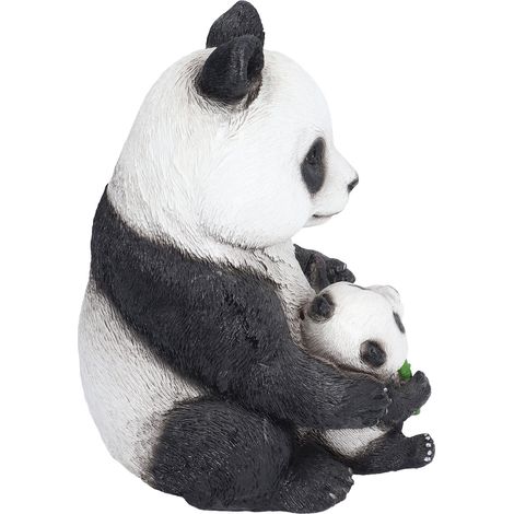 Ornements Panda Résine Synthétique pour Décoration de Jardin, Pelouse ou Bureau
