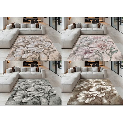 Tappeto Salotto Velour Antiscivolo Disegno Asturia By Suardi, misura140x200coloreMulticolor