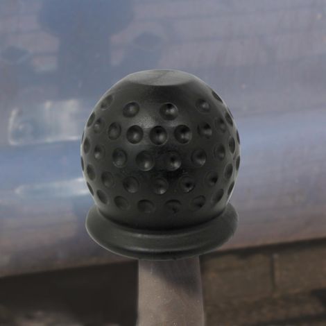 Cache-rotule forme balle de Golf - noir