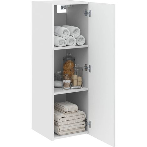 vidaXL Wall-mounted Bathroom Cabinet High Gloss White