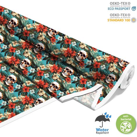 TESSUTI DECORATIVI PER ESTERNI OXFORD - Motivo Teschio I DX4699 (1/5)