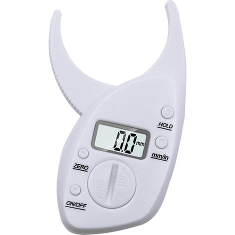Pince à graisse numérique portable, mesure précise, prise en main confortable et légère, couleur blanche (1/5)
