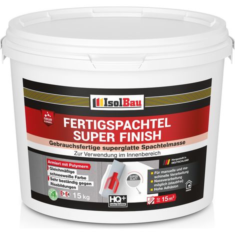 IsolBau Relleno Premium Listo para Usar Super Finish 15 kg