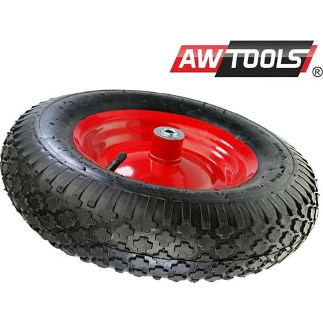 RUEDA NEUMÁTICA AWTOOLS LLANTA 400 EJE CON RODAMIENTO METÁLICO 2 CAPAS 2 ATM (1/2)
