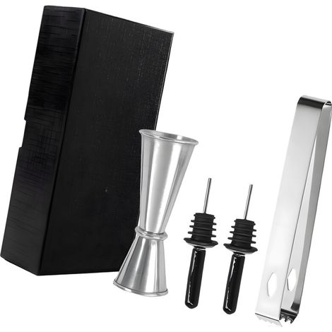 Set di utensili in acciaio inossidabile - Cappello nero e argento (1/2)