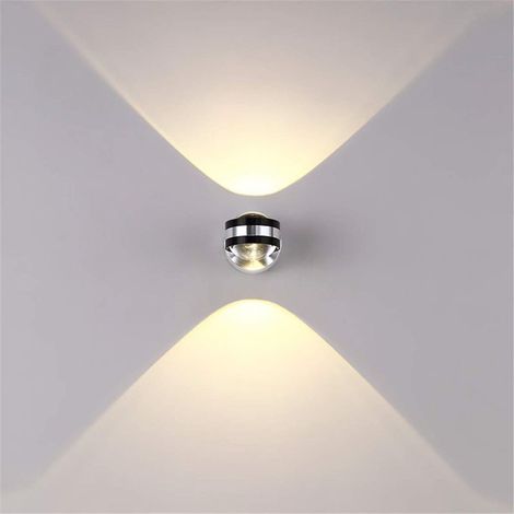 Applique Murale Intérieure LED 6W Lampe Décorative Moderne Créatif Original Éclairage Design Lumières Aluminium pour Chambre Maison Couloir Salon Blanc Chaud [Classe énergétique A++] - RWEclairage Ecl (1/5)
