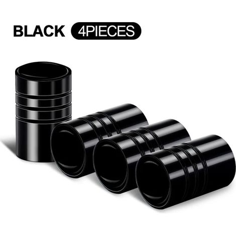 (Noir) 4 bouchons de valve ronds pour pneus de voiture, compatibles avec Honda Civic, Fit, City Cry, Accord, CB500, CB650R et ZA 125 HRV. Accessoires (1/5)