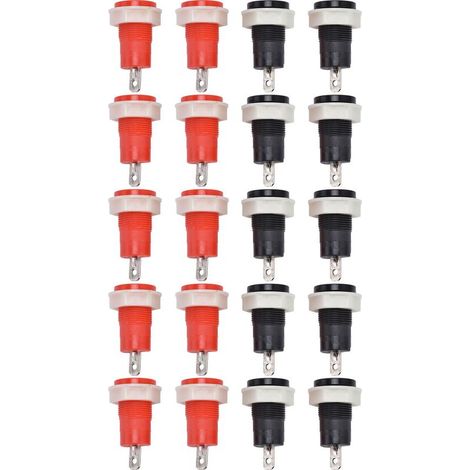 10 paires bornes de liaison sécurité laiton, 1KV 32A, pour fiche banane 4mm (1/5)
