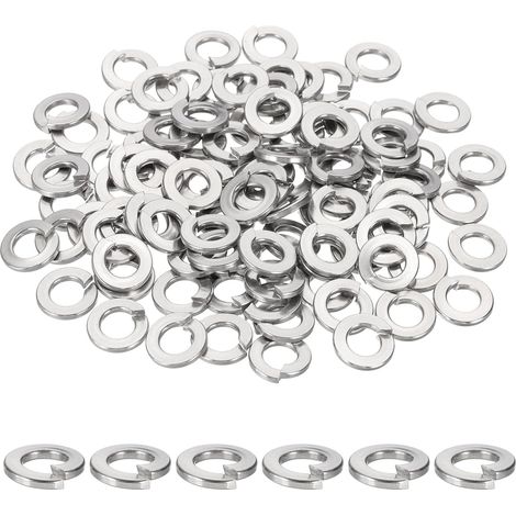 Pack De 100 1/4 Rondelle Grower 304 Rondelles Grower Argent (1/5)