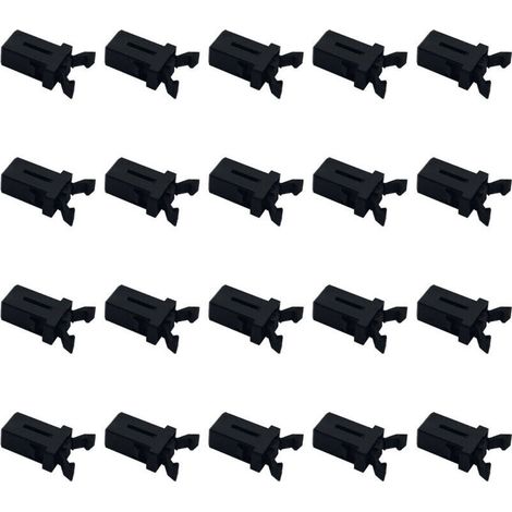 Kunststoff-Ersatzriegel, 10   Kunststoff-Mülleimer, selbstverriegelnder Schalter, Ersatzbuchse, Schwarz
