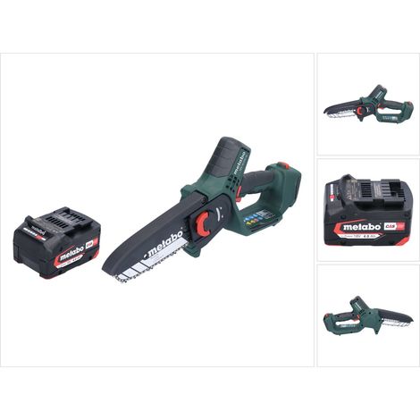 Metabo MS 18 LTX 15 Akku Gehölzsäge 18 V 15 cm 5 m/s + 1x Akku 4,0 Ah - ohne Ladegerät