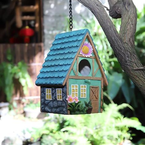 Nichoir Oiseaux Exterieur,Nichoirs à Oiseaux Sauvages,Repos Douillette pour Oiseaux,Peut Abriter à Partir De Temps Froid,Nid Oiseau Fait à La Main, pour La Décoration du Jardin,21x15x13cm (1/3)