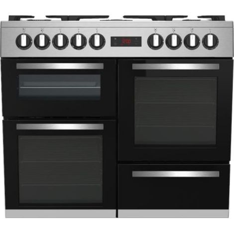 Cuisiniere Piano de cuisson électrique BEKO - 6 gaz + 1 wok - 100 cm - PF335325DX - Inox (1/5)