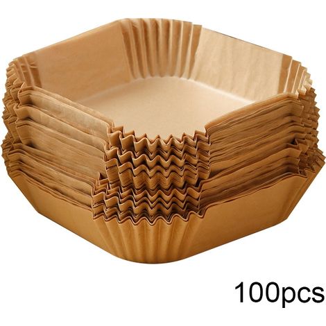 Papier sulfurisé pour friteuse à air 16 cm 100 pièces Naturel