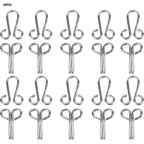 Crochets de col en fer forgé haut de gamme, boutons de manchette, boutons de braguette, boutons-pression dissimulés sur les manteaux de fourrure (1/5)