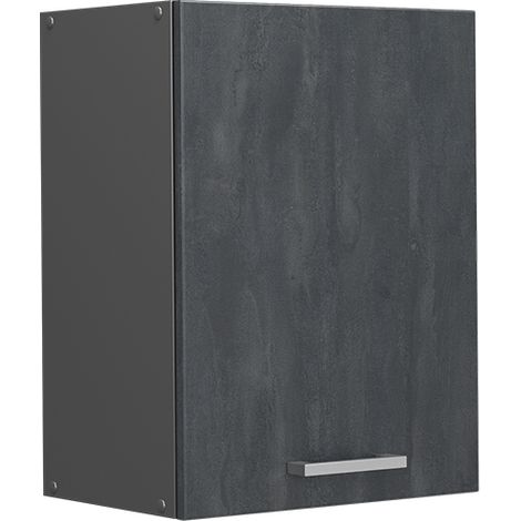 Armario colgante R-Line, Hormigón negro, 45 cm, Vicco (1/5)