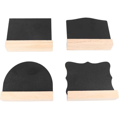 Panneaux ardoise mini bois double face pour décoration maison hôtel : petites formes arche, demi-cercle, rectangle, dentelle. (1/5)