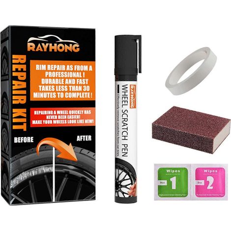 Peinture de retouche pour jantes de voiture - Solution économique - Nettoyage extérieur de voitures d'occasion (1/5)